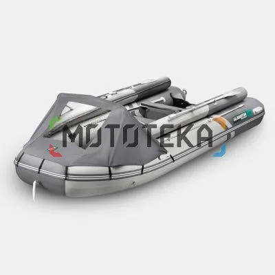 Лодка ПВХ GLADIATOR (Гладиатор) E 450 X PRO светло-серый/тёмно-серый